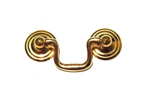 Vintage Drawer Pull 2 Inch Center Mounting Cast Brass Cover