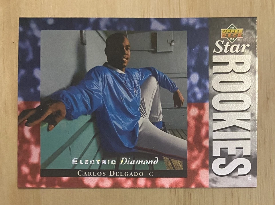 1994 Upper Deck Star Rookies Electric Diamond Carlos Delgado #8 - Image 1 of 2