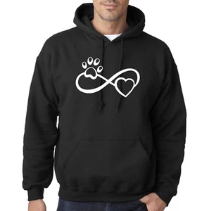 Sudadera con capucha Infinite Animal Amor amantes de los animales gatos perros adoptar refugios - Imagen 1 de 4