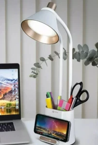 OttLite LED Desk Organizer Lamp with Wireless Charging Stand - Picture 1 of 8