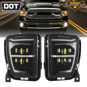 AUXBEAM Pair For 2013-2018 Dodge RAM 1500 LED Fog Lights Bumper Lamps 72W - Picture 1 of 12