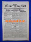 BERLINER TAGEBLATT (30.8.1917): Erhöhte Feuertätigkeit bei Dünaburg