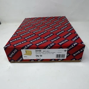 SMEAD 34100 0,75 Zoll Erweiterung Endlasche Befestigung Ordner-Manila (50/Box) Neu - Bild 1 von 1