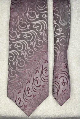 Corbata Alfani púrpura 100 % seda Foto 1 de 4