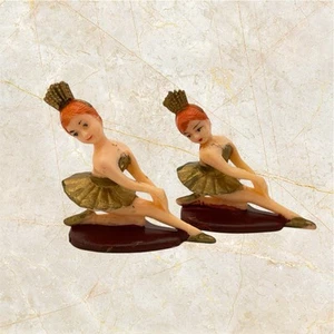 Figura de cohete bailarina pose sentada de colección plástico duro baile pastel adorno - Imagen 1 de 7