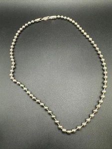 19 Zoll Sterling Silber Kugelkette Halskette 29 g 925 R27 - Bild 1 von 6