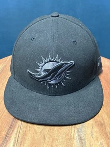Miami Dolphins Blackout Cap 7 1/2 New Era NFL - Bild 1 von 9