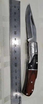 Tactical Folding Lock Back Knife With 60mm Plain Edged Stainless Steel Blade (c) - image 1 of 4