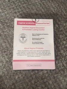Vaginal probiotic Suppository, hyaluronic Acid Suppositories, Vaginal moisture - Picture 1 of 6