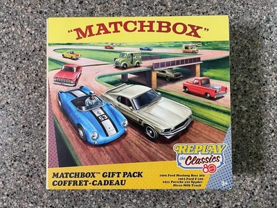 2025 Matchbox Replay The Classics Mattel 80th Anniversary Box Set Porsche 4 Cars - Image 1 of 4