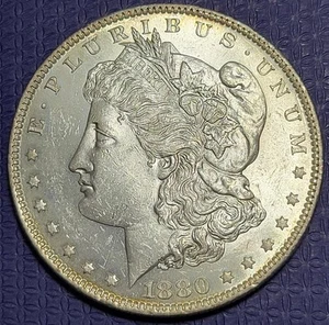 *1880 O dólar Morgan de plata, detalles sin circular #R192 - Imagen 1 de 4