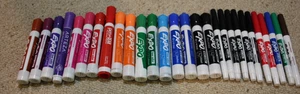 Expo Dry Erase Markers Lot 18 pcs Multi-Color Rainbow Chisel White Board Used - Picture 1 of 5