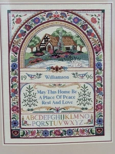 Dimensions The Gold Collection Crewel Kit FLORAL COTTAGE SAMPLER 1451 NEW - Picture 1 of 10