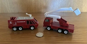 SIKU AIRPORT FIRE BRIGADE VEHICLES x 2 - Picture 1 of 6