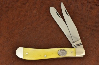 CUCHILLO TRAMPERO DE HUESOS AMARILLO LISO MATADOR TEXAS HECHO EN EE. UU. MOORE MATADOR (28646) Foto 1 de 4