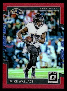 2017 Donruss Optic #7 Mike Wallace Red Prizm #d /99! RAVENS - Imagen 1 de 2