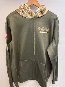 New Orleans Saints Nike Camo Hoodie Salute to Service NIKE Dri-FIT 2XL - Picture 1 of 9