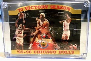 1995-1996 CHICAGO BULLS 70 VICTORY WIN - Picture 1 of 2