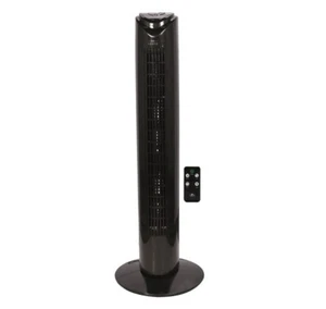 Lenz Turmventilator mit Fernbedienung und Timer Schwarz/Weiß Höhe 81 cm - Bild 1 von 2