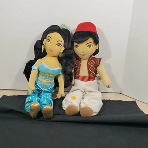 Disney Store Princess 16" Jasmine & Aladdin Limited Plush Stuffed Doll Toy - Picture 1 of 12