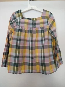 Carter's Girls Long Sleeve Plaid Shirt Size 7 - Picture 1 of 3