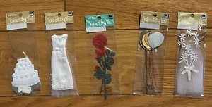 Jolee’s By You Scrapbook Stickers Lot of 5 +EK Success NRFP~ Wedding Bride Groom - Picture 1 of 2