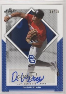 2016 Leaf Perfect Game National Showcase Blue /15 Dalton Wingo #BA-201 Auto