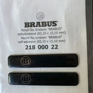 BRABUS Logo Black FENDER DOOR BADGE EMBLEM 82,15X 15,10 Set Of 2 Pcs - Bild 1 von 5