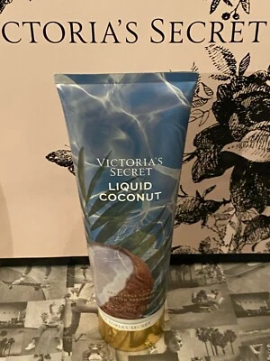 全新 HTF Victoria's Secret LIQUID COCONUT 香氛身体乳液 t 8 液量盎司 236 毫升 — 第 1/2 张图片