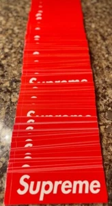 Supreme Box Logo Sticker Red 100% Authentic Brand New Ships Same Day ✉️ - Picture 1 of 3