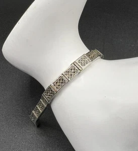 Antique Lady Lace 12K White Gold Filled Filigree Watch Band, Circa: 1925 - Picture 1 of 12