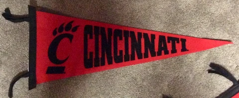 Cincinnati Bearcats  Wool Felt NCAA Pennant Cover