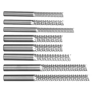 3.175/4/6mm Carbide Tungsten Milling Cutter CNC Router Bits Engraving End Mill - Picture 1 of 52
