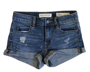 Ladies  Bullhead Brand Black Stretch Denim Shorts Sz 24. LKNW!! - Picture 1 of 7
