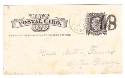 MYSTIC BRIDGE(New London County)CONNECTICUT-MB FANCY CANCEL - Image 1 of 2