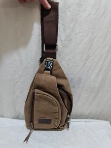 MENS/UNISEX TRAVEL SHOULDER/CROSSBODY MAN BAG WITH 3 ZIPPERED COMPARTMENTS+ - Picture 1 of 16