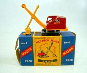 Matchbox Major Pack M4A Ruston Bucyrus marrón/amarillo en caja ""C - Imagen 1 de 9