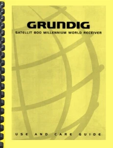 Récepteur radio Grundig Satellit 800 Millennium Shortwave World MANUEL DU PROPRIÉTAIRE - Photo 1/3