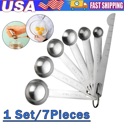 Stainless Measuring Steel 18/8 Spoons Set Cups and quality-01Piece Heavy Duty - Image 1 of 4