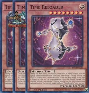 Yugioh! 3x Time Reloader PHNI-EN026 Común 1a Edición Casi Nuevo - Imagen 1 de 1