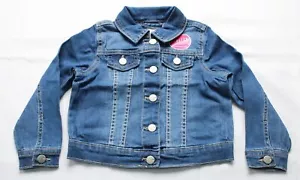 The Children’s Place Toddler Girl's Button Down Denim Jacket EJ2 Blue Size 2T - Picture 1 of 3