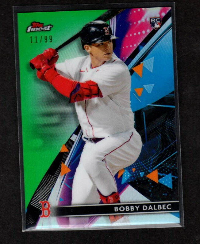 BOBBY DALBEC 2021 TOPPS FINEST ROOKIE GREEN LTD 11/99 BOSTON RED SOX - Image 1 of 1