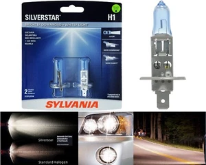 Sylvania Silverstar H1 55W Two Bulbs Head Light Low Beam Upgrade Replacement EO - Picture 1 of 11