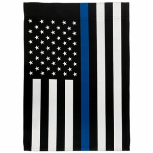 Thin Blue Line Garden Flag 12x18in Cute Novelty Yard Flag Police Flag - Picture 1 of 3