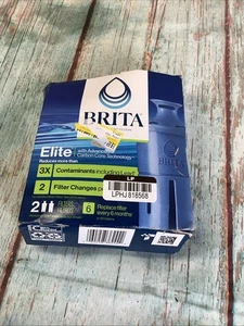 Brita Elite Replacement Water Filter for Pitchers and Dispensers, 2 Pack, - Picture 1 of 7