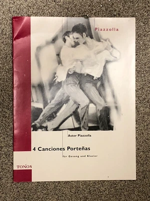 Astor Piazzolla: 4 Canciones Porteñas for Medium Voice and Piano - Image 1 of 4