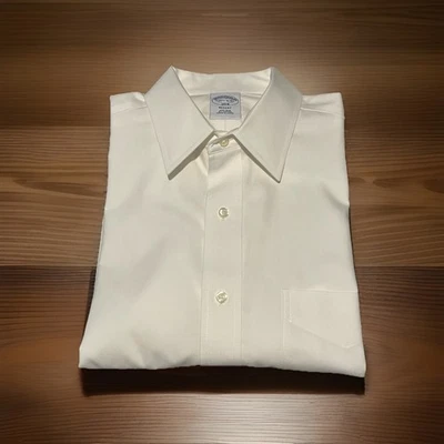 Camisa de vestir Brooks Brothers para hombre 15,5 4/5 blanca manga larga Regent Foto 1 de 4