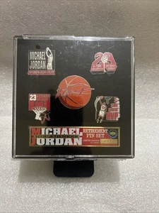 Michael Jordan His Airness 1999 Upper Deck Retirement Pin Set /#4938 Of 23,000 - Bild 1 von 11