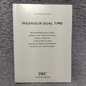 Rare Genuine IWC Ingenieur Dual Time Instruction Booklet Ref. 3244 IWE01680 #108 - Picture 1 of 6