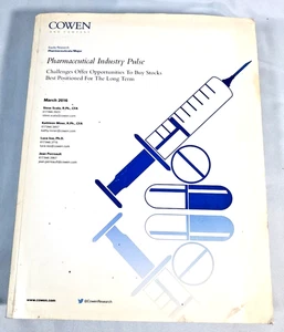 Cowen, Pharmaceutical Industry Pulse March 2016 - Picture 1 of 12